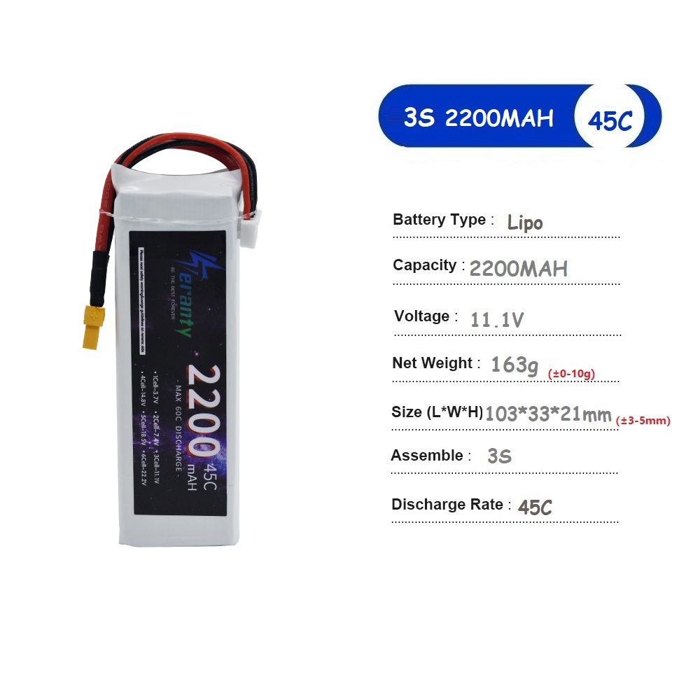 3S 11.1V Lipo Battery Deans XT - Drone Battery 4S 评论和价格