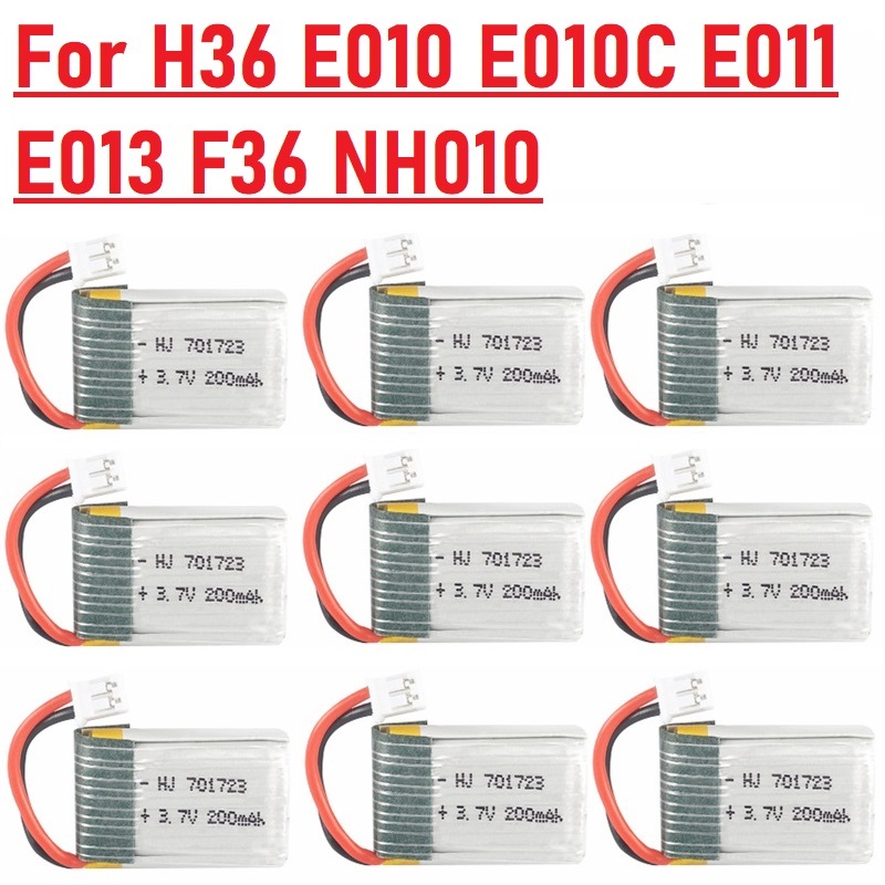 1-20pcs 3.7v 200mah 701723 LIP - Eachine Drone E010 评论和价格